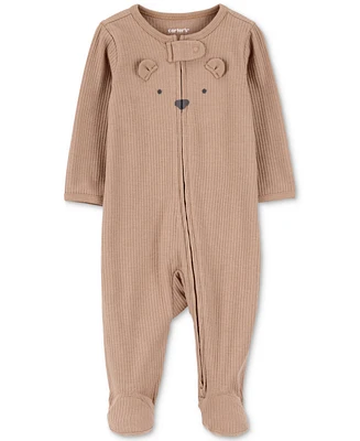 Carter's Baby Bear Ribbed Sleep & Play Pajamas
