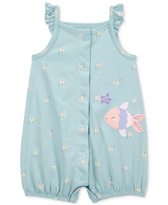 Carter's Baby Girls Cotton Snap-Up Romper