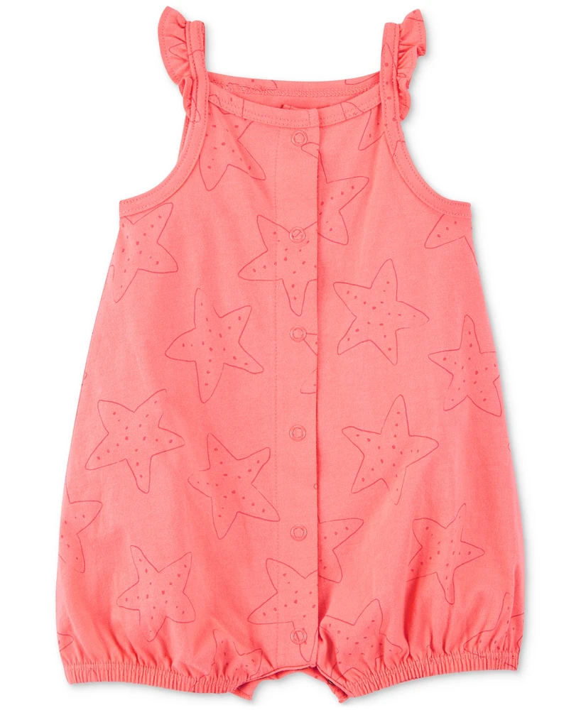 Carter's Baby Girls Cotton Snap-Up Romper