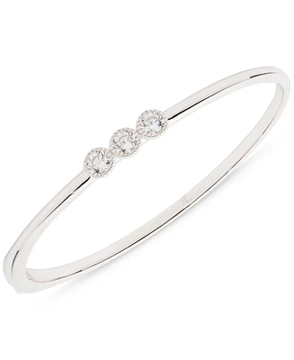 Lauren Ralph Lauren Sterling Silver Cubic Zirconia Bangle Bracelet