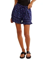 Free People Women's Cambridge Printed Pull-On Shorts