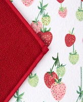 Fiesta Falling Strawberries Dish Drying Mat, 16" x 22"