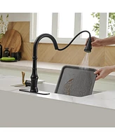 High Arc Kitchen Faucet with Single-Handle Pull-Down Sprayer and 3 Spray Modes