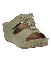 Gc Shoes Women's Talia Floral Wedge Sandals
