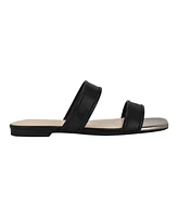 Calvin Klein Women's Felisa Double Band Slip-On Flat Sandals