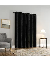 Isidora Velvet Magnetic Closure 100% Blackout Grommet Curtain Panel