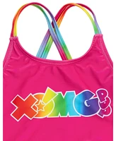 Xomg Pop! Little Girls One Piece Bathing Suit