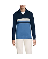 Lands' End Men's Long Sleeve Cooling Quarter Zip Sweater
