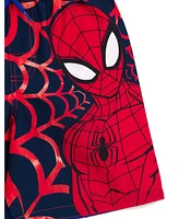 Spider-Man Boys Marvel Avengers Spidey and His Amazing Friends Upf 50+ Swim Trunks to