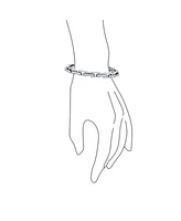 Bling Jewelry Chain Link Bracelet Silver Tone Stainless Steel 8 Inch Fashion Statement