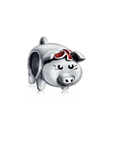 Bling Jewelry Cute Hog Piggy Bank Charm Bead Sterling Silver European Bracelets