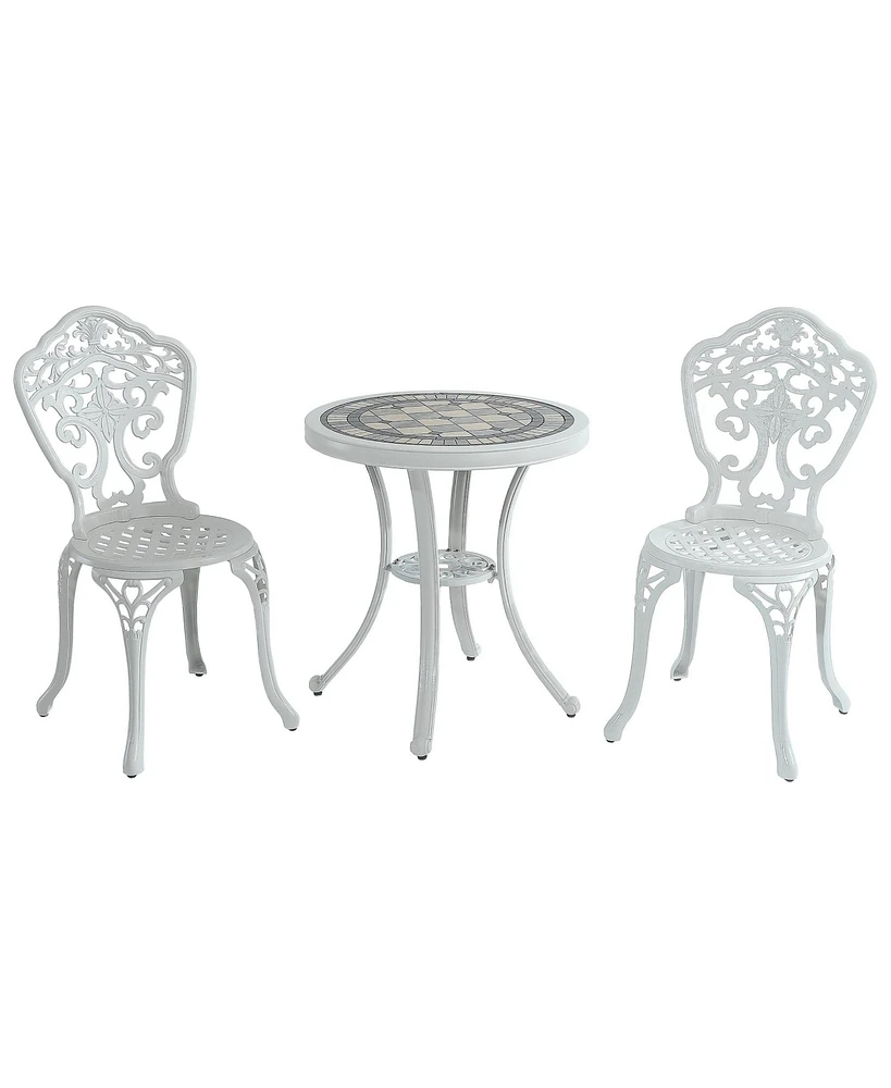 Patio Bistro Set of 3 Outdoor Bistro Set Outdoor Dining Table Outdoor Dining Chair Patio Table and Chair Patio Furniture for Patio Garden Park Backyar
