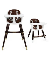3-In-1 Adjustable Baby High Chair with Soft Seat Cushion for Toddlers