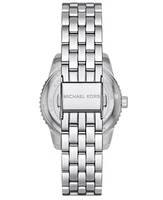 Michael Kors Women's Bryant Chronograph Silver-Tone Stainless Steel Watch, 35mm