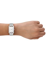 Michael Kors Women's Essex Silver-Tone Stainless Steel Watch, 26x36mm