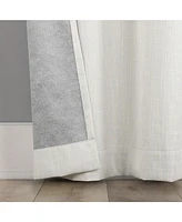 Aldwin Slub Texture Magnetic Closure 100% Blackout Grommet Curtain Panel