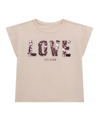 Guess Big Girls Midi Length 3D Graphic Short Sleeve T-shirt