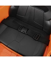12V Kids Ride-On Car – Remote Control, Led Lights, Sounds, Orange
