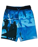 Star Wars Boys Yoda 3 Pack Swim Trunks Bathing Suits