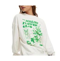 Cotton On Women's Classic Graphic Crew Sweatshirt