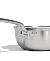 Made In Stainless Steel Clad -Quart Saucier with Lid