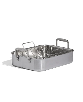 Made In Stainless Steel Clad 17" Roasting Pan