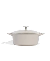 Made Enameled Cast Iron 5.5-Quarts Round Dutch Oven with Lid