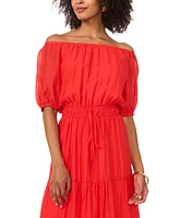 Vince Camuto Women's Off-The-Shoulder Tiered Maxi Dress