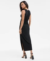Boss Orange Women's Sleeveless Ruched Keyhole Dress