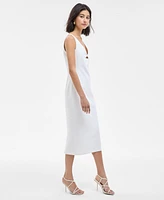 Hugo Women's Sleeveless Cutout Midi Bodycon Dress