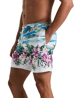 Original Penguin Men's Hibiscus Printed Swim Shorts