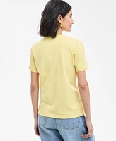 Hugo Women's Cotton Short-Sleeve Crewneck Logo Tee