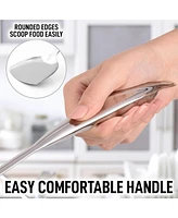 Stainless Steel Metal Wok Spatula - Durable Wok Turner Spatula Shovel - Durable Utensil with Ergonomic, Easy to Use Handle