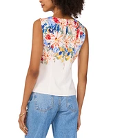 Vince Camuto Women's Floral-Print Sleeveless Top