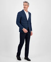 Tom Baine Men's Slim-Fit Plaid Stretch Sport Coat