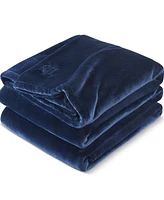 Lauren Ralph Micromink Plush Blanket, Full/Queen