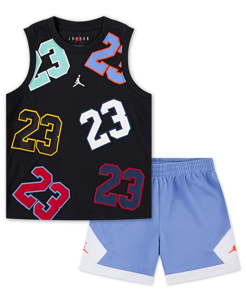 Jordan Toddler Boys 2-Piece 23 Mashup Tank and Shorts Set
