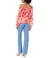 Vince Camuto Women's Floral-Print Off-The-Shoulder Top