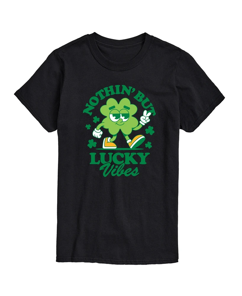 Airwaves Men's St Patrick's Nothin' But Lucky Vibes Short Sleeve T-Shirt