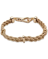 Lauren Ralph Lauren Gold-Tone Two-Row Rope Flex Bracelet