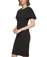 Calvin Klein Women's Flutter-Sleeve Sheath Dress