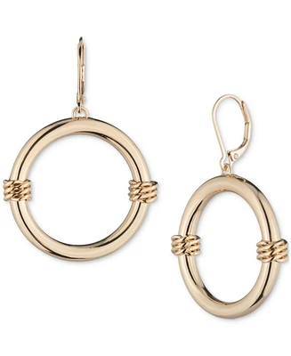 Lauren Ralph Lauren Gold-Tone Large Leverback Hoop Earrings, 2"