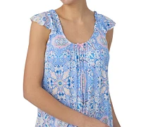 Ellen Tracy Women's Flutter-Sleeve Midi Nightgown