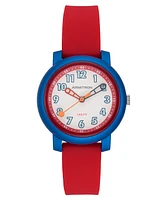 Armitron Kid's Quartz Tinker Time Red Silicone Watch, 32mm