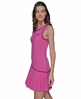 Karl Lagerfeld Paris Women's Sleeveless Pleated Minidress