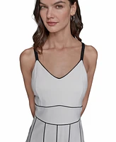 Karl Lagerfeld Paris Women's Tipped Tennis Dress