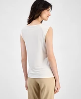 Kasper Women's Sleeveless Cowlneck Blouse