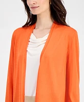 Kasper Women's Open-Front A-Line Cardigan, Regular & Petite Sizes
