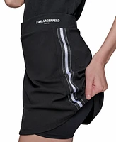 Karl Lagerfeld Paris Women's Striped Skort