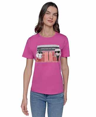 Karl Lagerfeld Paris Women's Pickle Ball Graphic T-Shirt